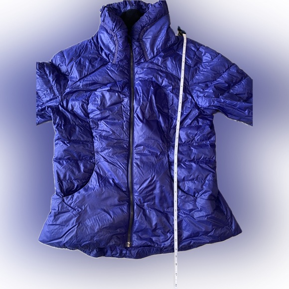 Lululemon Down Town Puffy Jacket  Pigment Blue  size 12 - Picture 8 of 13